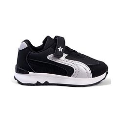 Cute Walk by Babyhug Velcro Closure Solid Sneaker Shoes - Black