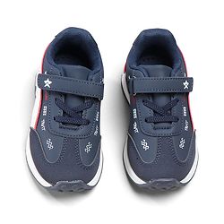 Cute Walk by Babyhug Velcro Closure Hearts Printed Sneaker Shoes - White