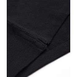 Babyhug 100% Cotton Knit Half Sleeves Solid Polo T-Shirt - Black