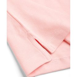 Babyhug 100% Cotton Knit Half Sleeves Solid Polo T-Shirt - Pink