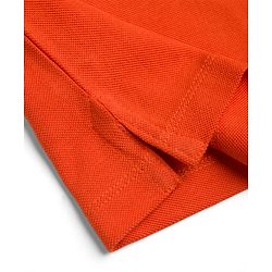 Babyhug 100% Cotton Knit Half Sleeves Solid Polo T-Shirt - Orange
