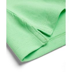 Babyhug 100% Cotton Knit Half Sleeves Solid Polo T-Shirt - Light Green