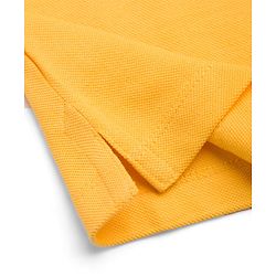 Babyhug 100% Cotton Knit Solid Color Half Sleeves Polo T-Shirt - Yellow