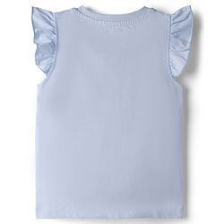 Babyhug Disney Single Jersey Knit Sleeveless T - Shirts with Daisy Duck Minnie Mouse & Floral Print Pack of 2 - Pink & Light  Blue