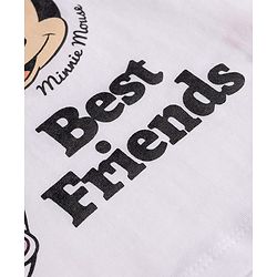 Babyhug Disney Single Jersey Knit Half Sleeves T-Shirt & Shorts  Night Suit with Minnie & Friends Graphics - Multicolour