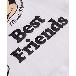 Babyhug Disney Single Jersey Knit Half Sleeves T-Shirt & Shorts  Night Suit with Minnie & Friends Graphics - Multicolour