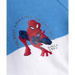 Babyhug Marvel Single Jersey Knit T-Shirt with Spider-Man Graphic Half Sleeves Round Neck Multi Color 6-9 Months