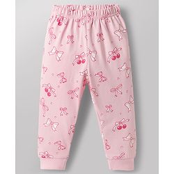 Babyhug Disney Single Jersey Full Sleeves T-Shirt & Pyjama Night Suit With Marie Graphics - Multicolor