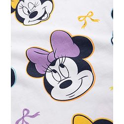 Babyhug Disney Single Jersey Knit Half Sleeves Tshirts With Mickey & Marie Graphic Pack of 2  - White