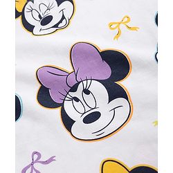 Babyhug Disney Single Jersey Knit Half Sleeves Tshirts With Mickey & Marie Graphic Pack of 2  - White