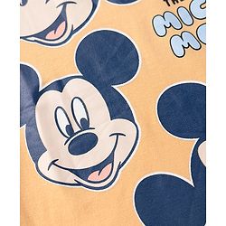 Babyhug Disney Single Jersey Knit Half Sleeves T-Shirts with Mickey Mouse Print Pack of 2 - Blue & White