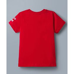 Babyhug Disney Single Jersey Knit Half Sleeves T-Shirts With Minnie Mouse Graphic Pack of 2 - Red & White