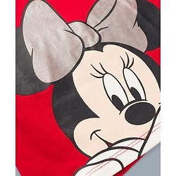 Babyhug Disney Single Jersey Knit Half Sleeves T-Shirts With Minnie Mouse Graphic Pack of 2 - Red & White