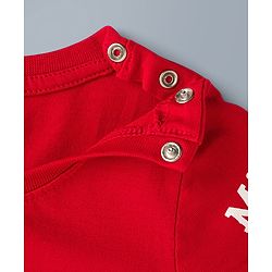 Babyhug Disney Single Jersey Knit Half Sleeves T-Shirts With Minnie Mouse Graphic Pack of 2 - Red & White