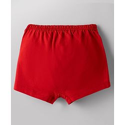 Babyhug Disney Single Jersey Knit Briefs With Mickey Mouse Graphic Pack of 2 - White & Red