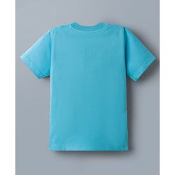 Babyhug Disney Single Jersey Knit Half Sleeves T-Shirts  With Mickey Mouse Graphic Pack Of 2 - White & Blue