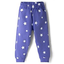 Babyhug Disney 100% Cotton Single Jersey Knit Full Sleeves T-Shirt & Pyjama Night Suit with Star & Mickey Mouse Print - Blue