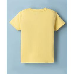 Babyhug Disney Interlock Knit Half Sleeves Striped Jhablas With Winnie the Pooh Graphic Pack of 2 - White & Yellow