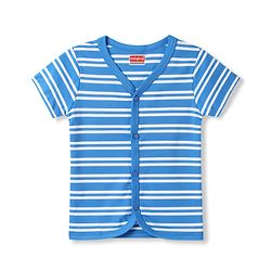 Babyhug 100% Cotton Knit Half Sleeves Jhablas with Airplane Print Pack of 3 - Multicolot