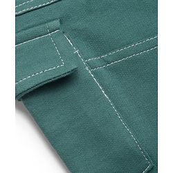 Babyhug 100% Cotton Terry Knit Cut N Sew Full Length Lounge Pant With Cargo Pockets - Green