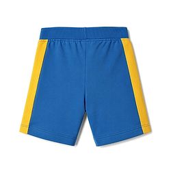 Babyhug 100% Cotton Terry Knit Half Sleeves T-Shirt & Shorts Set Basketball Print - Yellow & Blue