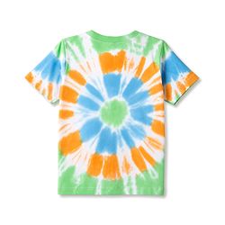 Babyhug 100% Cotton Knit Half Sleeves Tie & Dye Nautical Theme Printed Co-Ords T-Shirt & Shorts Set - Light Green