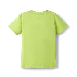 Babyhug 100% Cotton Single Jersey Knit Half Sleeves Football Printed T-Shirt and Shorts Set - Light Green