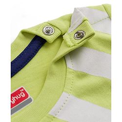 Babyhug 100% Cotton Single Jersey Knit Half Sleeves Football Printed T-Shirt and Shorts Set - Light Green