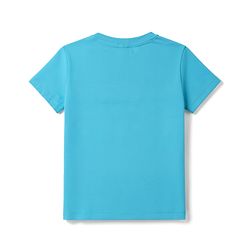 Babyhug 100% Cotton Single Jersey Knit Half Sleeves T-Shirt & Shorts Set Football Print - Orange & Blue