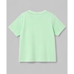 Babyhug Single Jersey Knit Half Sleeves Tiger Printed T-Shirt & Shorts Set - Light Green