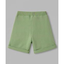 Babyhug Single Jersey Knit Half Sleeves Tiger Printed T-Shirt & Shorts Set - Light Green