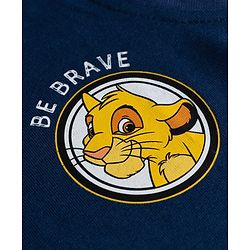 Babyhug Disney Cotton Single Jersey Knit T-Shirts with Sleeveless Styling and The Lion King Print in for in Navy Blue for Pack of 3 3-6 Months