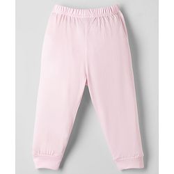Babyhug Disney Single Jersey Knit Full Sleeves T-Shirt & Pyjama Night Suit with Unicorn & Minnie Mouse Print - Pink