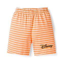 Babyhug Disney Single Jersey Knit Half Sleeves T-Shirt & Shorts Night Suit with Tigger Graphics - Orange