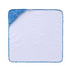 Babyhug Interlock Knit Hooded Towel with Dino Print L 74 x B 74 cm - Blue