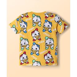 Babyhug Disney Single Jersey Knit Half Sleeves T-Shirts with Donald Duck Graphics Pack of 3 - Multicolor