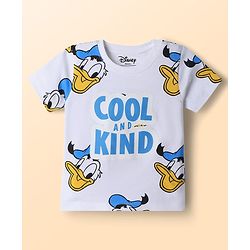 Babyhug Disney Single Jersey Knit Half Sleeves T-Shirts with Donald Duck Graphics Pack of 3 - Multicolor