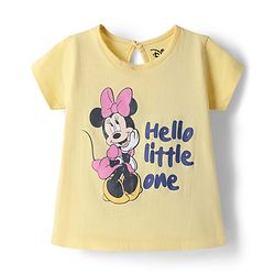 Babyhug Disney Single Jersey Knit Half Sleeves T-Shirts with Minnie Mouse Graphics Pack of 3 - Multicolor