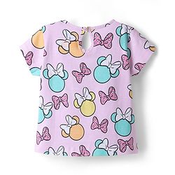 Babyhug Disney Single Jersey Knit Half Sleeves T-Shirts with Minnie Mouse Graphics Pack of 3 - Multicolor