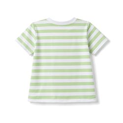 Babyhug Cotton Knit T-Shirt Half Sleeves Striped with Graphics Multi Color 6-9 Months