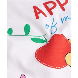 Babyhug Disney Single Jersey Knit Half Sleeves T-Shirt & Shorts Night Suit with Winnie the Pooh Graphics - White