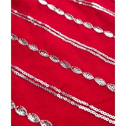 Babyhug Cotton Blend Woven Full Sleeves Kurta Dhoti Set With Sequin Detailing - Red