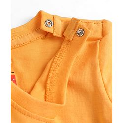 Babyhug Disney Single Jersey Knit Full Sleeves T-Shirt & Pyjama Night Suit with Toy Story Graphics - Mustard