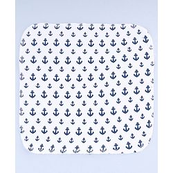 Bahyhug Cotton Knit Nautical Theme Printed Hand & Face Towel Pack Of 6 L 25.4 x B 25.4 cm - Multi Color