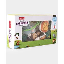 Babyhug Musical Cot Mobile with Giraffe Stand & Soft Hanging Toys Multicolor| Soothing Music | Rotating Hanging Toys| Baby Cot & Cradle Accessory| Sensory Stimulation| No Batteries Needed