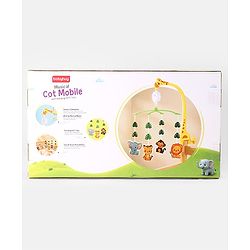 Babyhug Musical Cot Mobile with Giraffe Stand & Soft Hanging Toys Multicolor| Soothing Music | Rotating Hanging Toys| Baby Cot & Cradle Accessory| Sensory Stimulation| No Batteries Needed