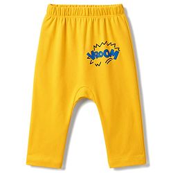 Babyhug Interlock Knit Full Length Vehicles & Star Printed Diaper Leggings Pack Of 3 - Multicolor