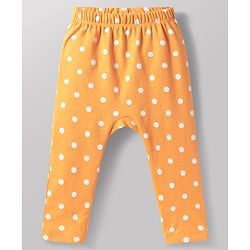 Babyhug 100% Cotton Knit Full Length Diaper Leggings with Fruit Print Pack of 3 - Multicolor
