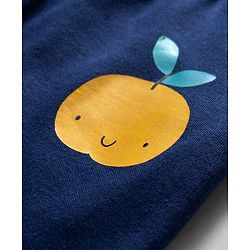 Babyhug 100% Cotton Knit Full Length Diaper Leggings with Fruit Print Pack of 3 - Multicolor