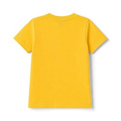 Babyhug 100% Cotton Knit Half Sleeves Text Printed T-Shirt & Shorts Set - Yellow & Blue
